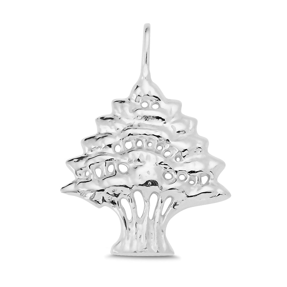 Lebanese Cedar Tree Necklace in 14K Gold – Voscari