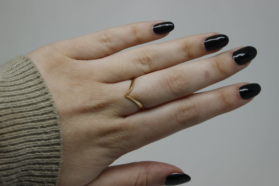 Chevron Stackable Ring