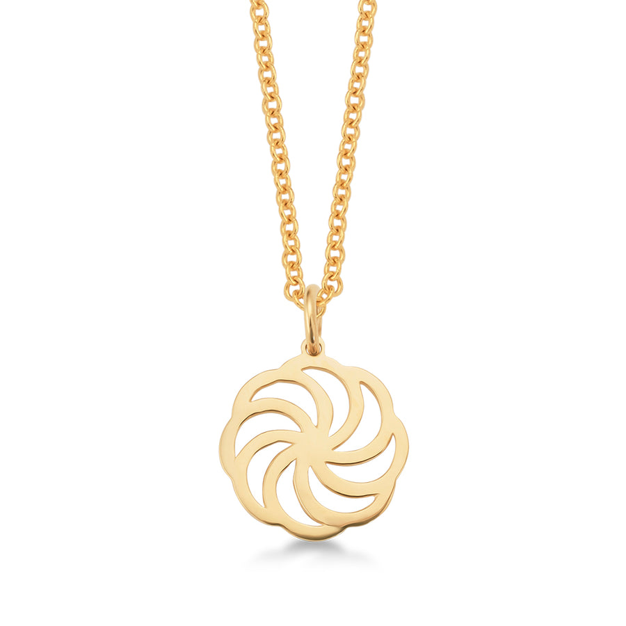 Armenian Eternity Pendant Necklace in 14K Gold